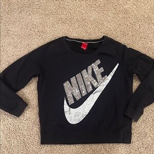 Nike Black Crewneck with Silver Accents